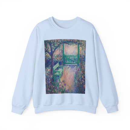 The Artist’s Garden (The Green Chair) by Theodore Earl Butler Heavy Blend™ Crewneck Sweatshirt