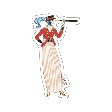 Costume de Yacht by George Barbier Kiss-Cut Stickers (4 Sizes)