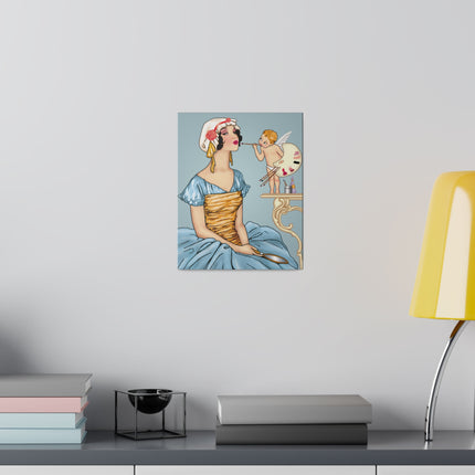 The Fairy’s Reflection – A Vintage Portrait of Charm