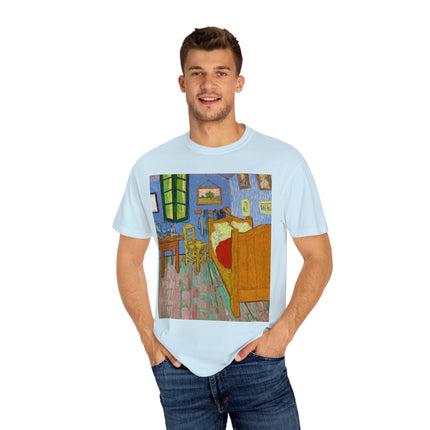 The Bedroom by Vincent van Gogh Unisex Garment-Dyed T-shirt