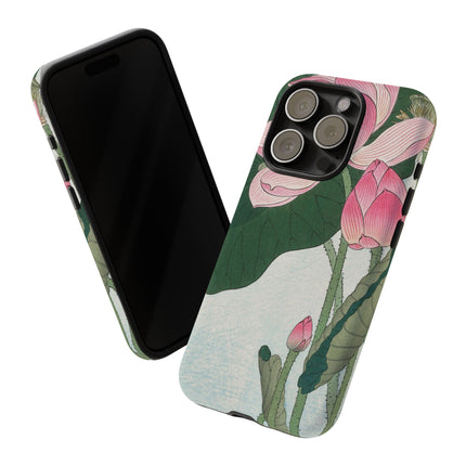 Blooming Lotus Flowers by Ohara Koson Phone Cases