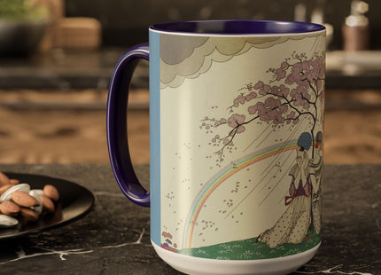 L’Arc-en-Ciel by George Barbier Colorful Mugs (11oz, 15oz)
