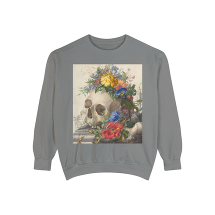 Vanitas Still Life by Herman Henstenburgh Garment-Dyed Sweatshirt