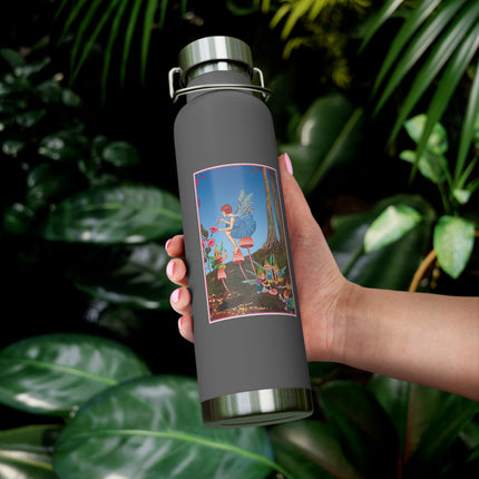 Periwinkle Painting the Petals by Ida Outhwaite Copper Vacuum Insulated Bottle, 22oz