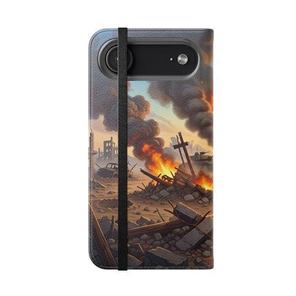 🦉🌟 The Owl on the Front Lines Flip Case – Courage & Quiet Strength