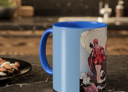 Goddess of the Swirling Sea Colorful Mugs (11oz, 15oz)