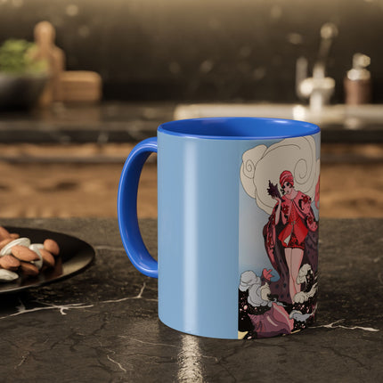 Goddess of the Swirling Sea Colorful Mugs (11oz, 15oz)