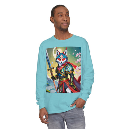 Cyberpunk Samurai Dog Long Sleeve T-Shirt
