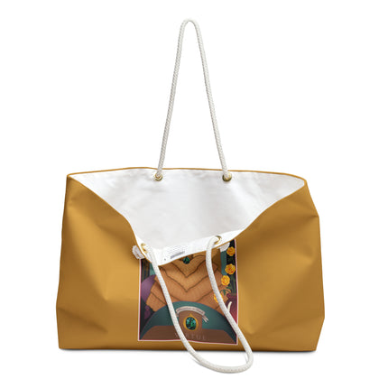 June & Pearl, Alexandrite (from the Gem Series) by Sofia Chiostri Weekender Bag