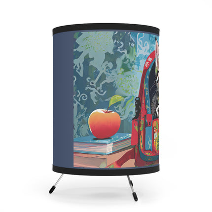 Whiskered Wanderings Tripod Lamp