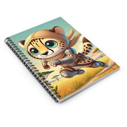 Swift Cheetah Spiral Notebook - Ruled Line