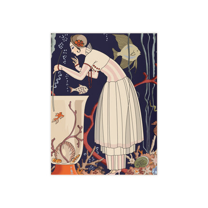 The Dazzling Little Fish by George Barbier Ceramic Tile