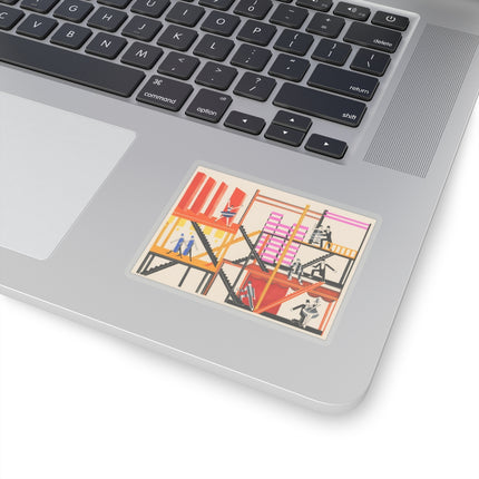 Maquettes de Théatre 4 by Alexandra Exter Kiss-Cut Stickers (4 Sizes)