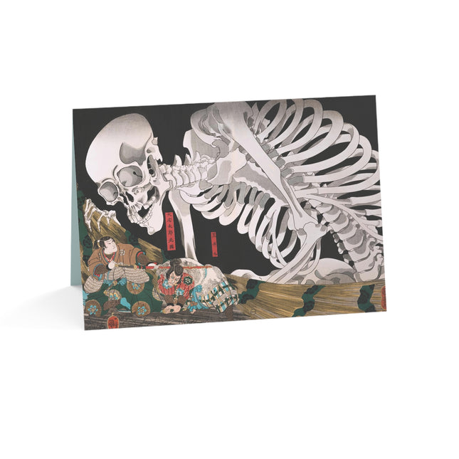 Mitsukuni Defying the Skeleton Spectre by Utagawa Kuniyoshi Greeting Cards (1, 10, 30, and 50pcs)