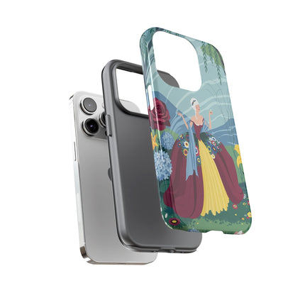 🌹🌿 The Willow Garden Promenade Phone Case – Art Deco Floral Elegance