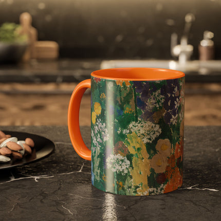 Flowers on the Mountain by August Babberger Colorful Mugs (11oz, 15oz)