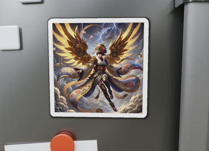 Valkyrie Descending Through Storm Die-Cut Magnets (4 Sizes)