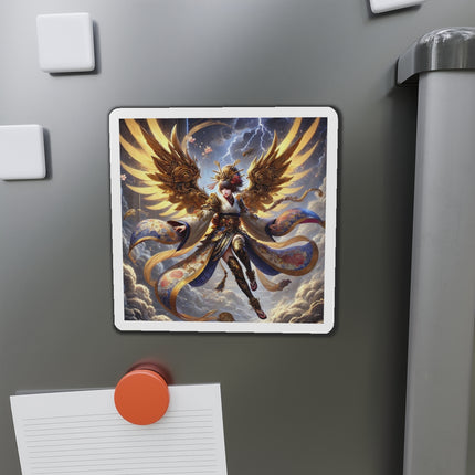 Valkyrie Descending Through Storm Die-Cut Magnets (4 Sizes)