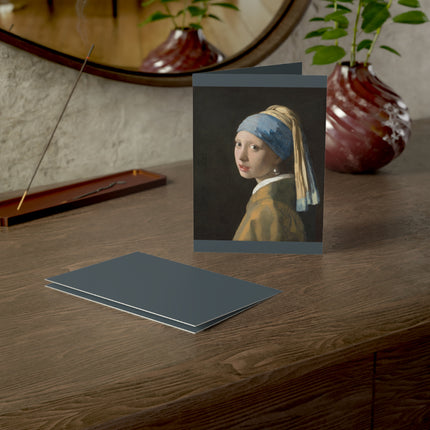 Girl with a Pearl Earring by Johannes Vermeer Greeting Cards (1, 10, 30, and 50pcs)