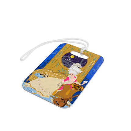 Rococo Nocturne Luggage Tag – Opulent Elegance & Midnight Grace