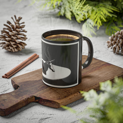 “Goat” (“Blesbok”) by Samuel Jessurun de Mesquita Colorful Mugs, 11oz