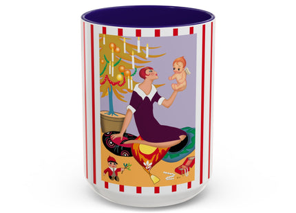 Art Deco Christmas Colorful Mugs (11oz, 15oz)