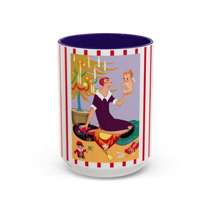 Art Deco Christmas Colorful Mugs (11oz, 15oz)