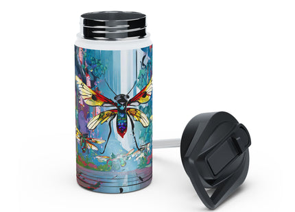 Neon Swarm Stainless Steel Water Bottle