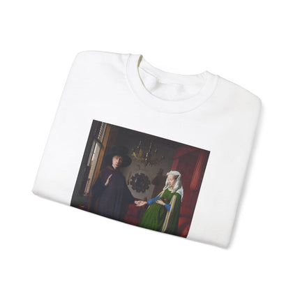 Arnolfini Portrait by Jan Van Eyck Heavy Blend™ Crewneck Sweatshirt