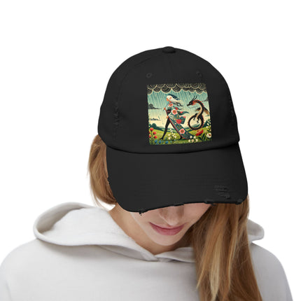 The Dragon Fairy’s Stride Unisex Distressed Cap
