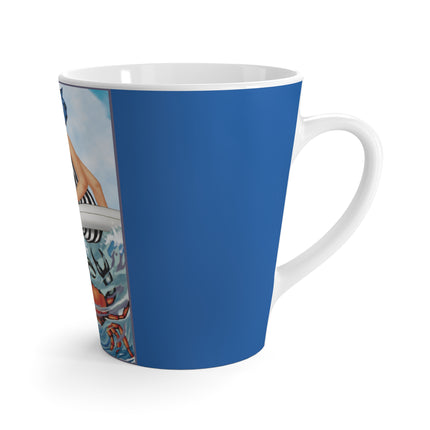 Playful Waves and Fashion Follies Latte Mug