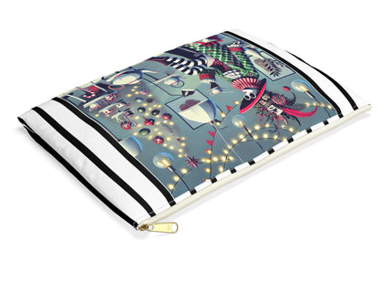 Whimsical Christmas Tea Party Accessory Pouch