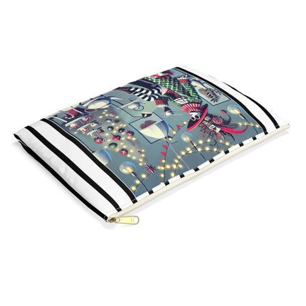 Whimsical Christmas Tea Party Accessory Pouch