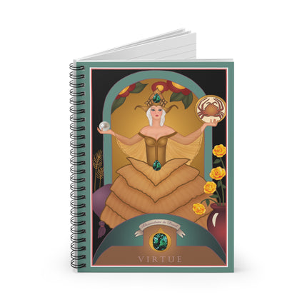 June & Pearl, Alexandrite (from the Gem Series) by Sofia Chiostri Spiral Notebook