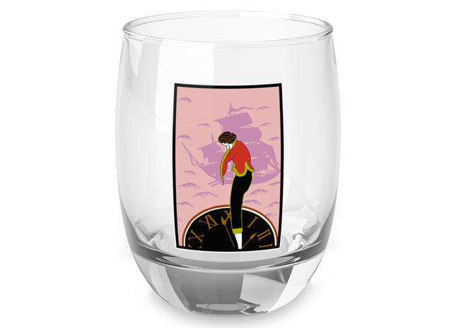 Woman Waiting for her Beloved at 1:59 by Kobayashi Kaichi Whiskey Glass