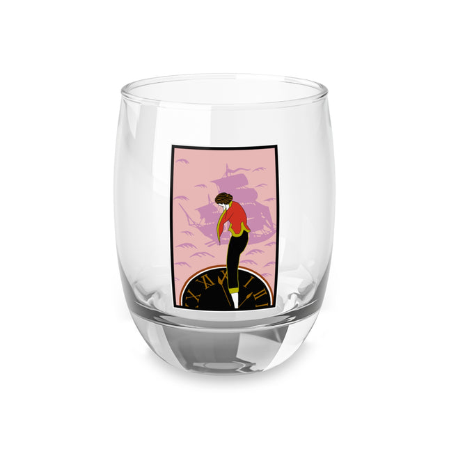 Woman Waiting for her Beloved at 1:59 by Kobayashi Kaichi Whiskey Glass