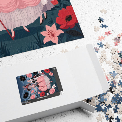 🌹🎭 The Rose Masquerade Promenade Puzzle – Art Deco Floral Elegance