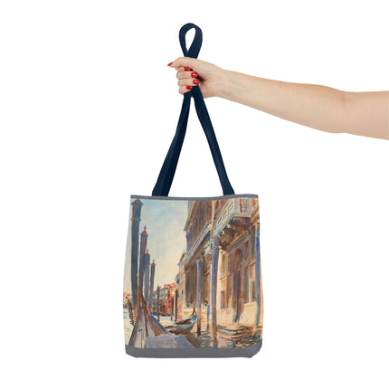 Gondola Moorings on the Grand Canal by John Singer Sargent Tote Bag (AOP)