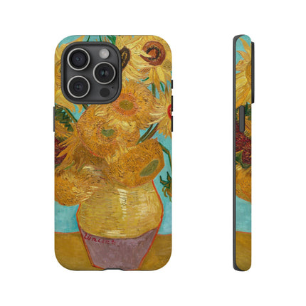 Vase with Twelve Sunflowers by Vincent Van Gogh Phone Cases
