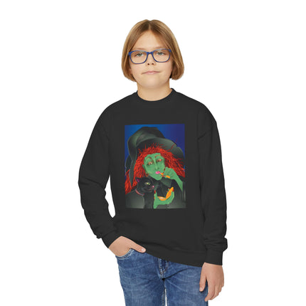 Mirror, Mirror A Witch's Touch Youth Crewneck Sweatshirt