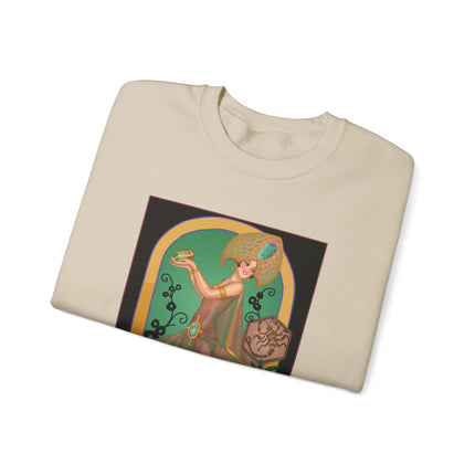 October & Opal, Tourmaline (from the Gem Series) by Sofia Chiostri Heavy Blend™ Crewneck Sweatshirt