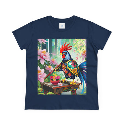 Cyberpunk Rooster Cotton Tee