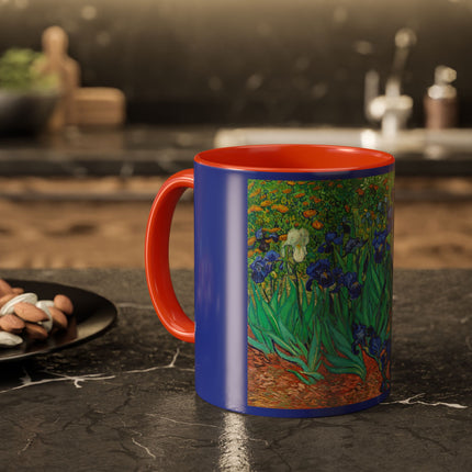 Irises by Vincent Van Gogh Colorful Mugs (11oz, 15oz)