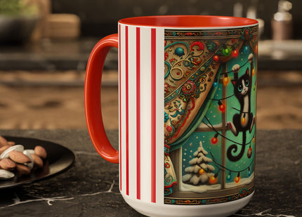 Mischief in Tinselland Colorful Mugs (11oz, 15oz)
