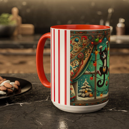 Mischief in Tinselland Colorful Mugs (11oz, 15oz)