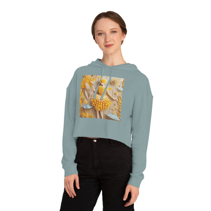 Dandelion Fairy Women’s Cropped Hooded Sweatshirt