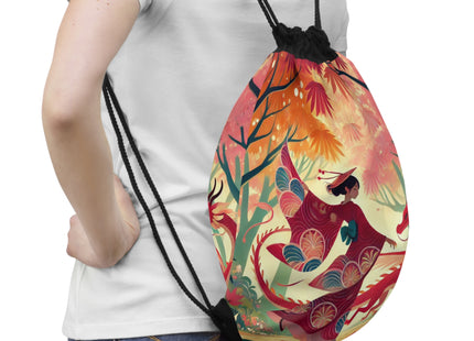 The Dragon Fairy’s Dance Drawstring Bag