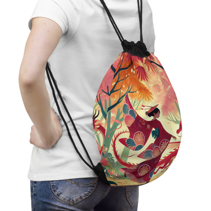 The Dragon Fairy’s Dance Drawstring Bag