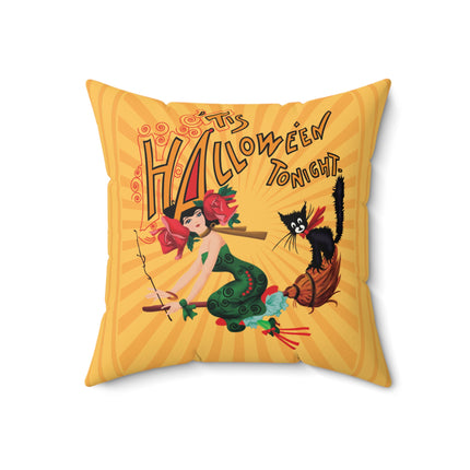 The Bewitching Ride Spun Polyester Square Pillow