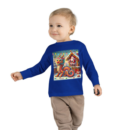 The Playful Dragon's Christmas Toddler Long Sleeve Tee